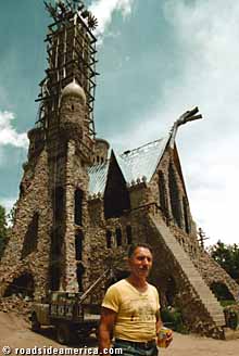 Jim Bishop and his castle.