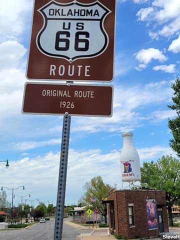 Milk Bottle on (1926) Original Route 66.
