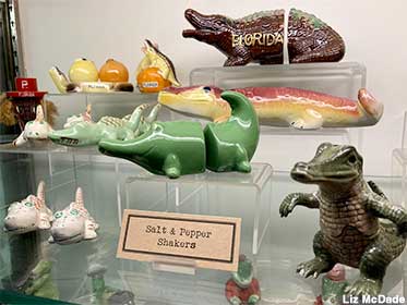 Season your food from a ceramic gator.