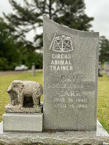 Circus Animal Trainer grave.
