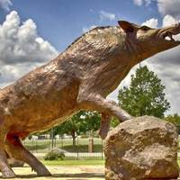 Razorback Pig Statue