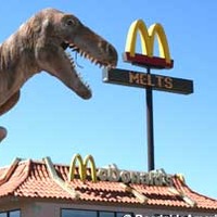 Dinosaur at McDonald's