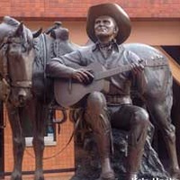 Statue of Gene Autry Singing to his Horse