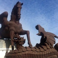Huge Pegasus and Dragon