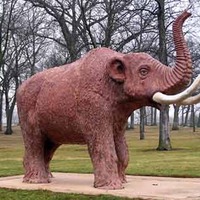 Lifesize Mastodon Statue