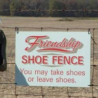 Friendship Shoe Fence