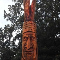 Peter Toth Carving of Chief Tecumseh