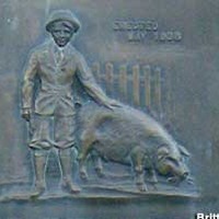 Monument to the Pig that Inspired the Piggy Bank