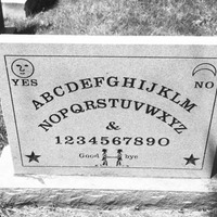 Inventor's Ouija Board Tombstone