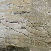 Sandstone Cliff Carvings
