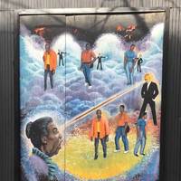 Mom's Murals: Laser Beams and Cloud Men