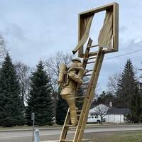 Firefighter Rescue Statue