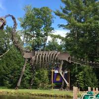 Giant Steel Dinosaur Skeleton