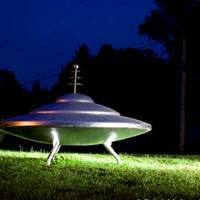Flying Saucer in Town Named Mars