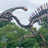 Dinosaur with Beaded Bones