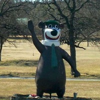 Large Yogi Bear Statue