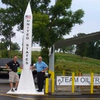 Rocket Tribute to Moon Mission