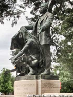 Booker T. Washington statue.