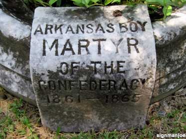 Arkansas Boy Martyr of the Confederacy.