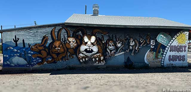 Night of the Lepus mural.