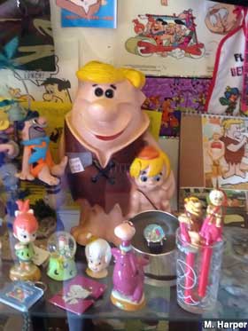 Flintstones memorabilia.