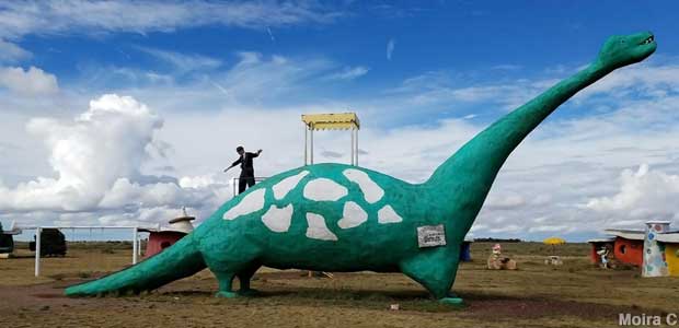 Bedrock City dinosaur.
