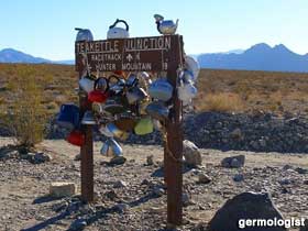 Death Valley National Park, CA - Wacky Teakettle Junction Sign
