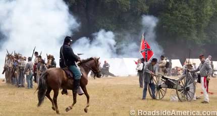 Civil War Days - Confederate cannon.