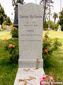 Grave of Darren McGavin.