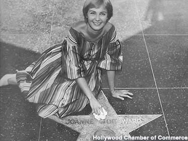 Joanne Woodward's star was among the first completed.
