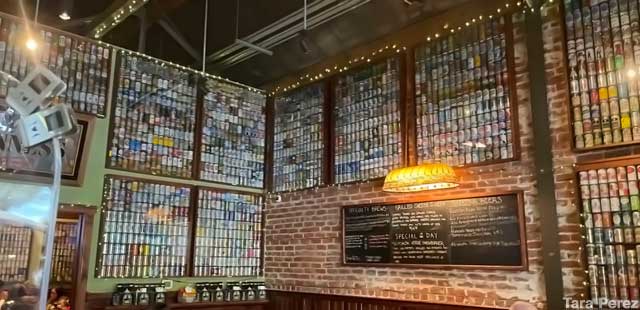 Largest beer can collection on public display in the USA.