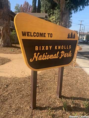 Bixby Knolls NP sign.