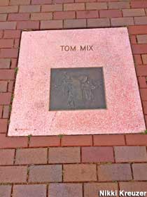 Tom Mix plaque.