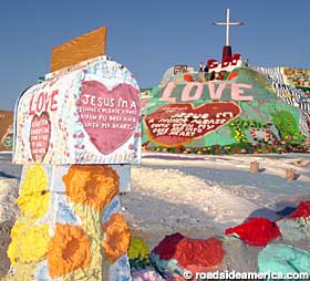 Mailbox for Salvation Mountain.