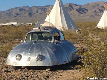 The bubble-topped space car.