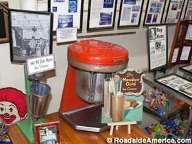 Old shake maker at the McDonald's Museum.
