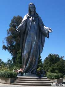 Mary statue.