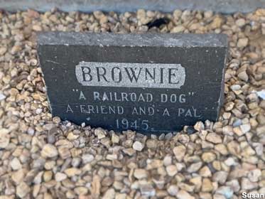 Brownie headstone.