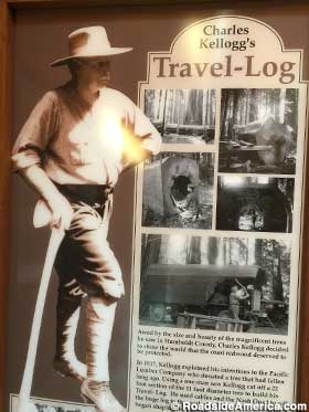 Charles Kellogg's Travel Log display.