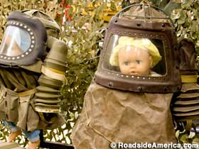 Gas masks for babies.