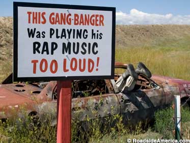 Gang Banger warning tableau.