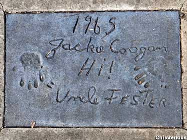 Jackie Coogan's imprint.