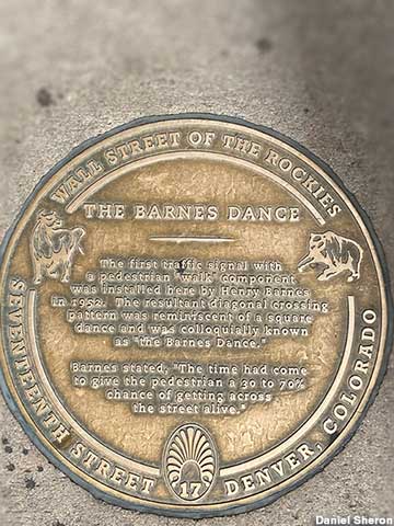 The Barnes Dance plaque.