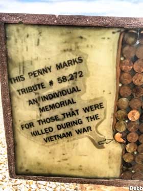 In God We Trust - in pennies.