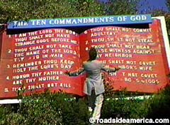Big Plastic Ten Commandments, Holy Land USA