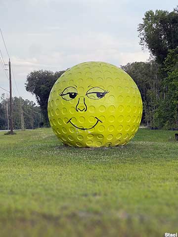Giant Golf Ball.