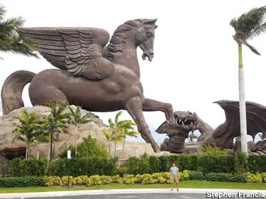 Huge Pegasus and Dragon.