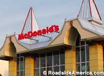 Upscale McDonald's restaurant.