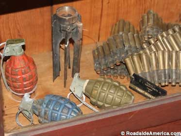 Grenades and bullets.