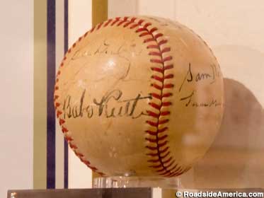 Autographed by Babe Ruth.